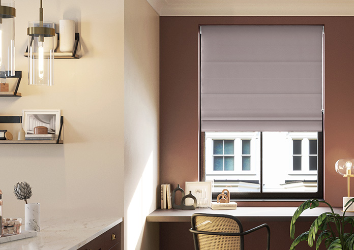 Ascot, Lavender - Motorised Roman Blind - Image 3